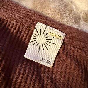 Offline by Aerie Women's Long Sleeve Top - Brown